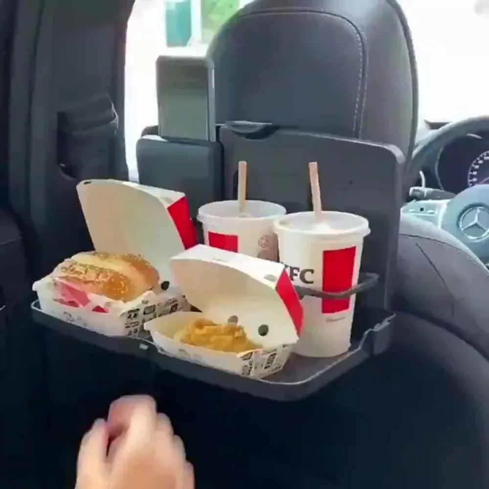 🚗 Autostoeltablet – Opvouwbare reistafel &amp; etenschaal 🍔💻
