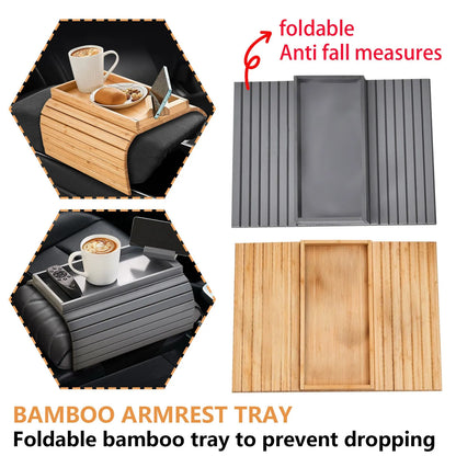 🪵 Sofa Armrest Tray – Practical & Eco-Friendly Wooden Organizer 🛋️✨