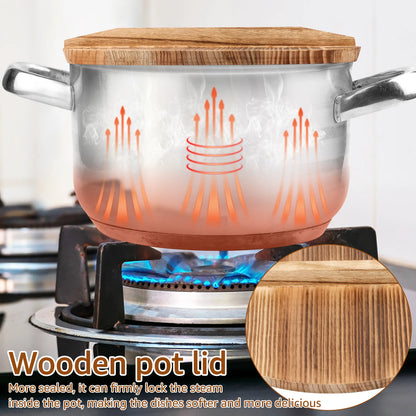 🌿 Willstar Wooden Wok Lid – Durable, Stylish & Perfect Steam Locking! 🍲✨