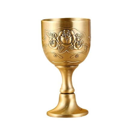 🥂 Premium Metal Wine Glass – Small & Large Sizes