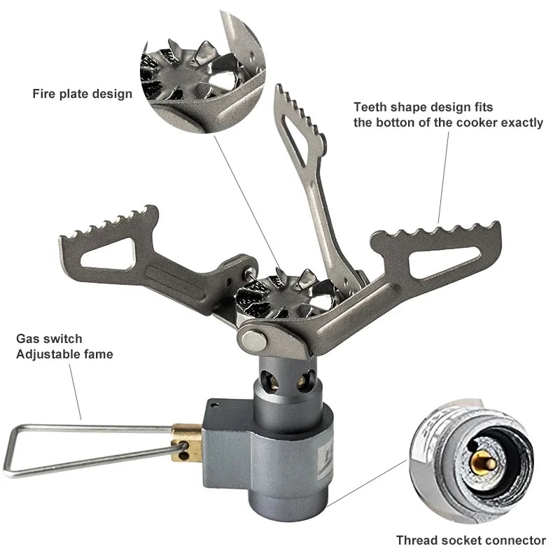 🔥 Ultralight Titanium Camping Stove | BRS-3000T