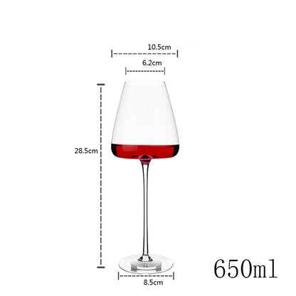 🍷 Burgundy Bordeaux Glass – 550ML / 650ML