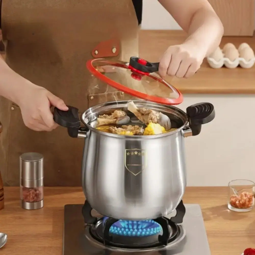 🍲 8L Micro-Pressure Cooker – Stainless Steel