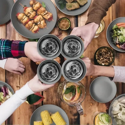 16 Pieces/set  Nordic-Style Dinnerware Set (4-Person) – Simple. Stylish. Practical