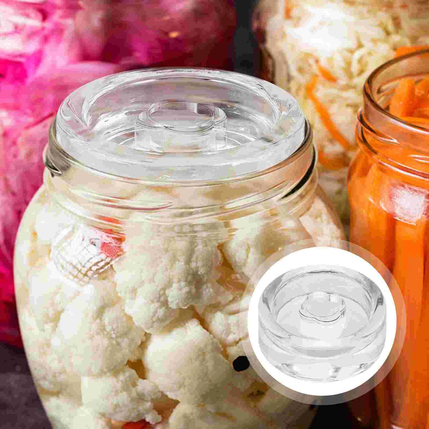 🥒 Glass Fermentation Weight — For Perfect Homemade Ferments