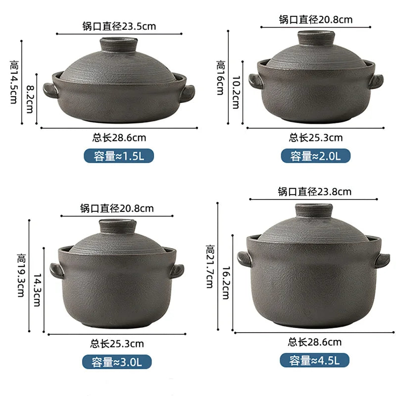 🍲 Japanese-Style Ceramic Cooking Pot