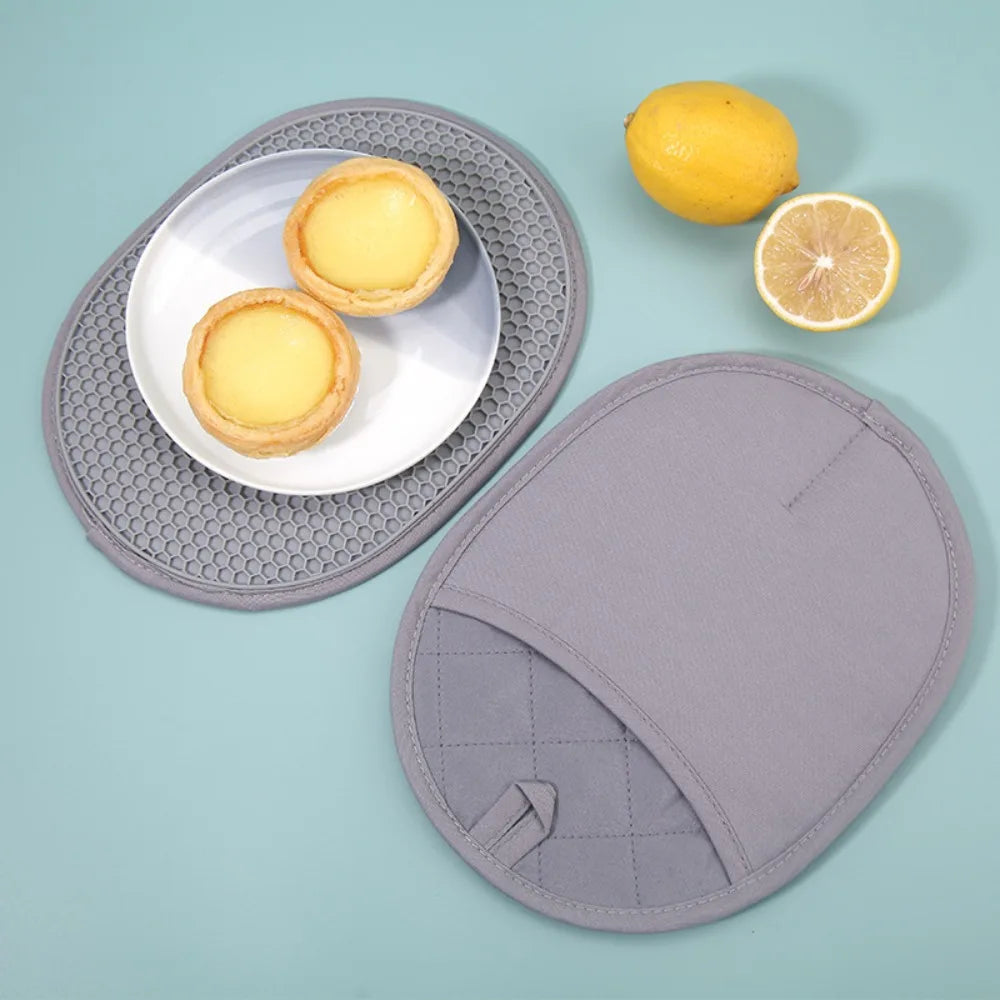 🖤 Silicone Potholder – Heat-Resistant Kitchen Safety Grip 🖤