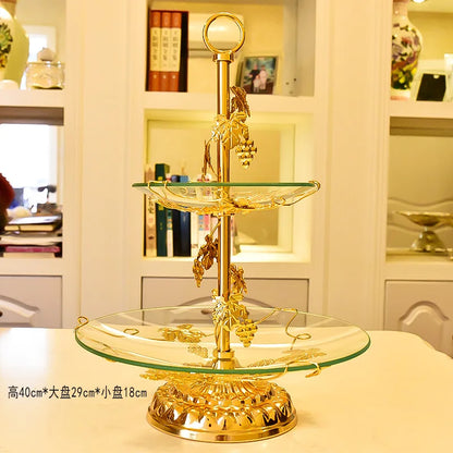 ✨ Luxe Europese decoratieve glazen schaal