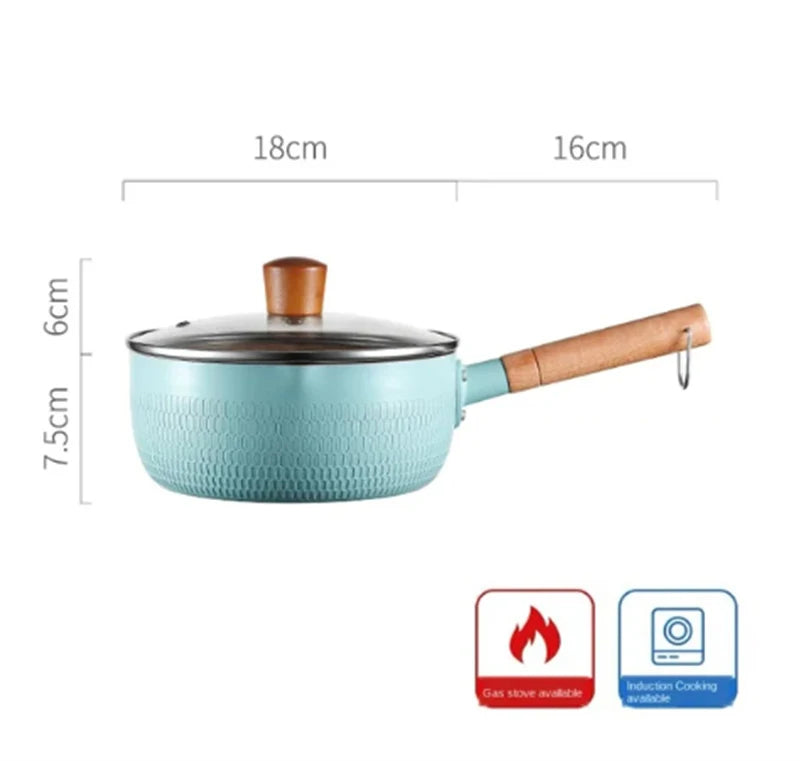 🌸 The 'Hana' Snow Pan: Japanese-Style Non-Stick Milk Pot