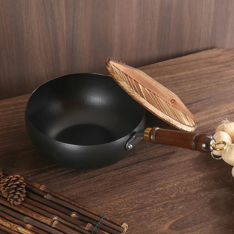 🥢 Traditional Large Belly Wok – Perfect for Home Cooking