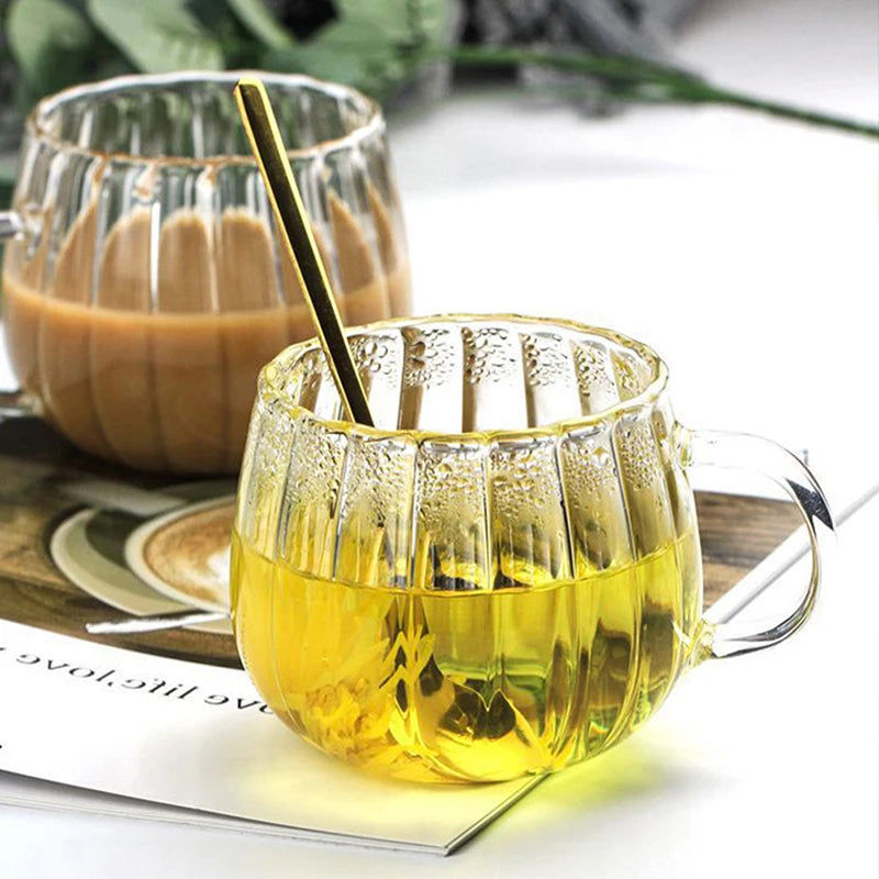 🥂 Luxury Borosilicate Glass Cup – 400ml