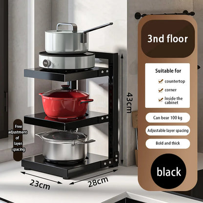🖤 ORIO Metal Organizer Rack – Sleek, Strong & Stylish!