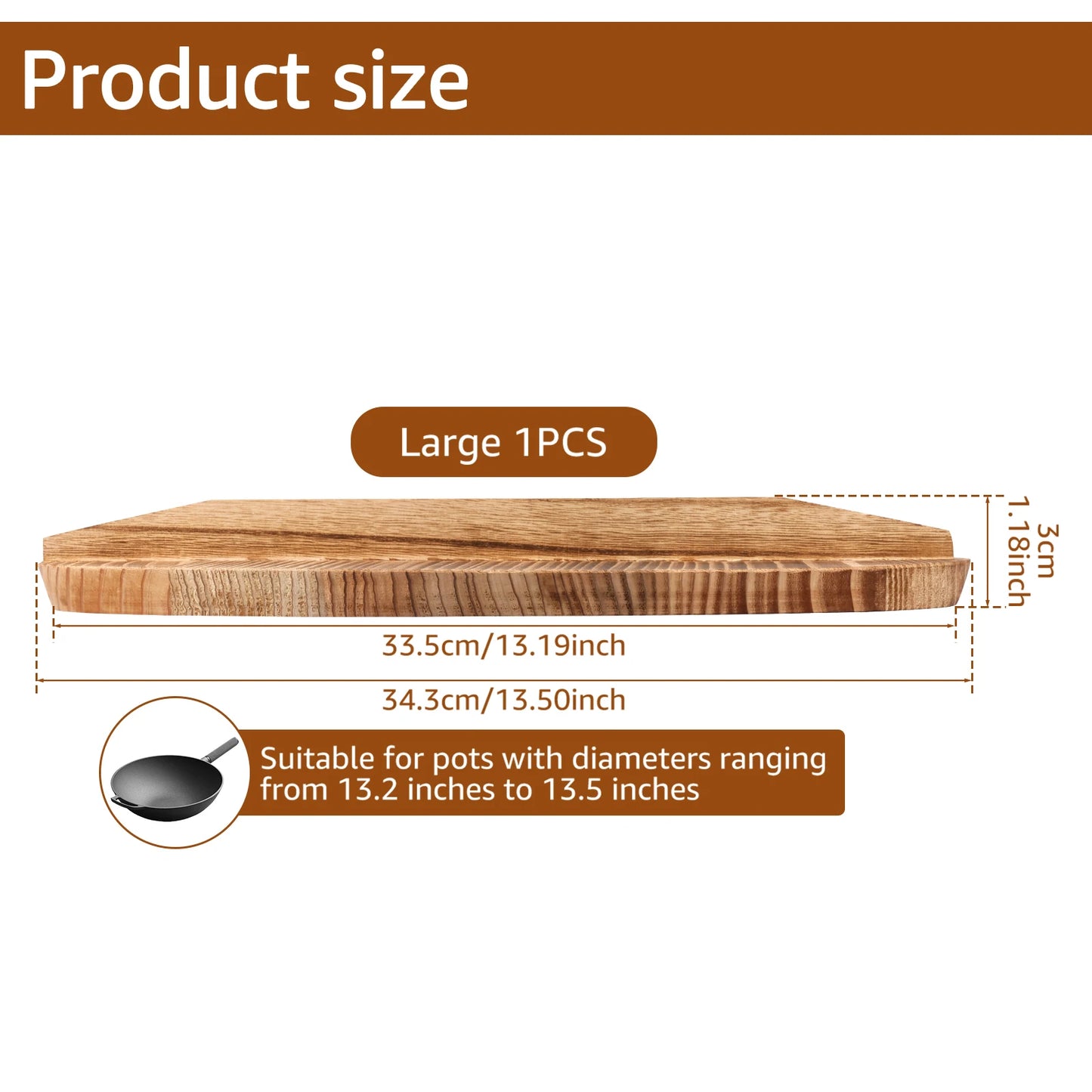 🌿 Willstar Wooden Wok Lid – Durable, Stylish & Perfect Steam Locking! 🍲✨
