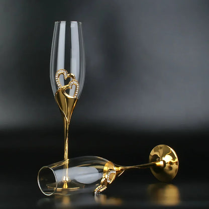 🍾 Kristallen champagne- en wijnglazen – elegante Europese stijl