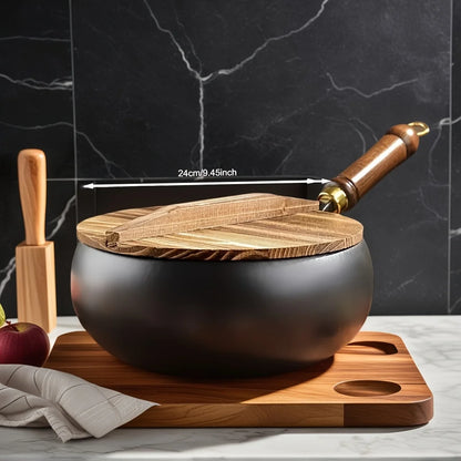 🥢 Traditional Large Belly Wok – Perfect for Home Cooking