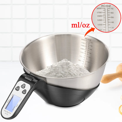 🥣 Digital Kitchen Scale with Stainless Steel Bowl