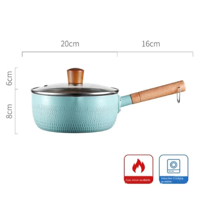 🌸 The 'Hana' Snow Pan: Japanese-Style Non-Stick Milk Pot