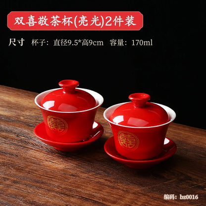 🌸 CZSAE Chinese Wedding Tableware Set — Elegant, Eco-Friendly, and Timeless