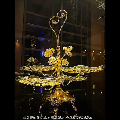 ✨ Luxe Europese decoratieve glazen schaal