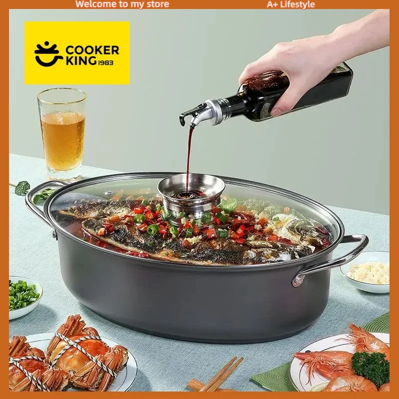 🐟 Cooker King Multi-Functional Fish Steamer — Perfectly Steamed Every Time