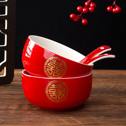 🌸 CZSAE Chinese Wedding Tableware Set — Elegant, Eco-Friendly, and Timeless