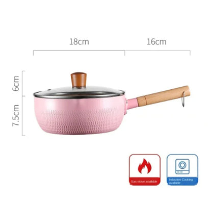 🌸 The 'Hana' Snow Pan: Japanese-Style Non-Stick Milk Pot