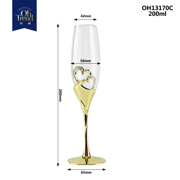 🍾 Kristallen champagne- en wijnglazen – elegante Europese stijl
