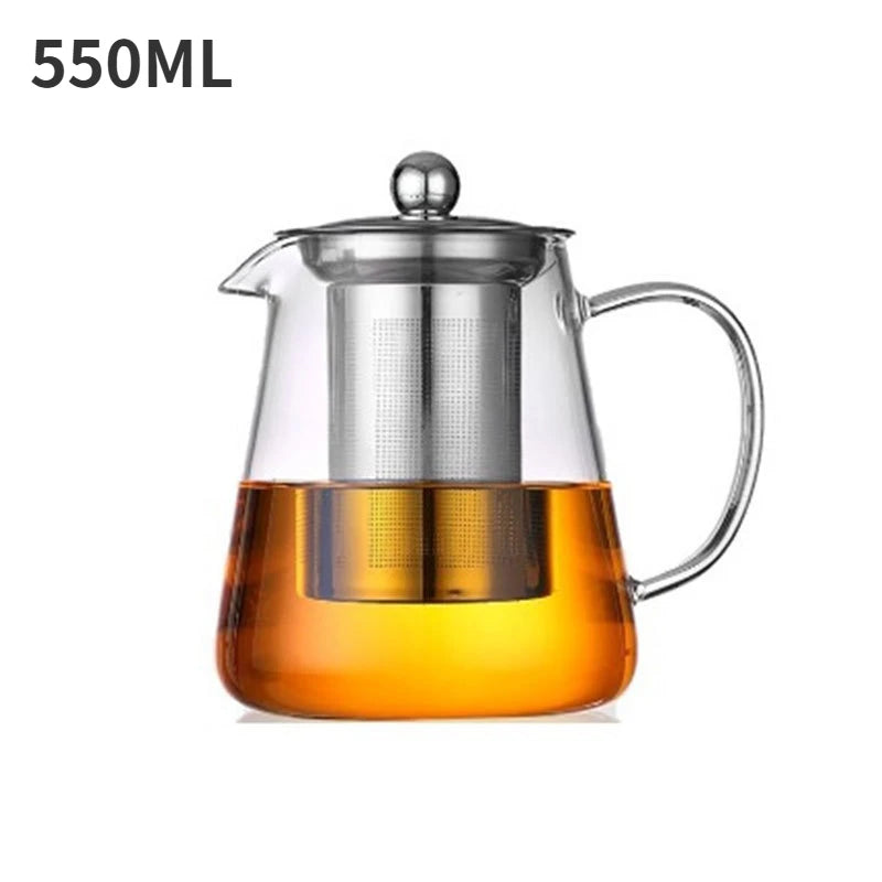 🍵 Hittebestendige glazen theepot met infuser van roestvrij staal – Elegante Kung Fu theeset! ✨