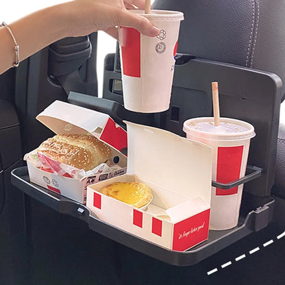 🚗 Autobakschaaltje – Opvouwbare laptop- en eettafel met telefoonhouder 🍔💻📱