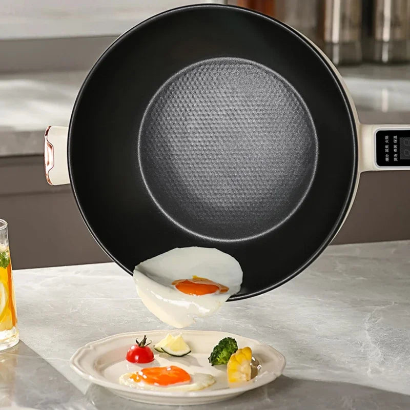 🍳 Smart Electric Stir Fry Pan – Multi-Function Cooking Pot