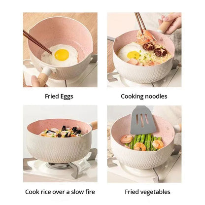 🌸 The 'Hana' Snow Pan: Japanese-Style Non-Stick Milk Pot