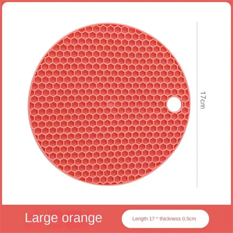 🔥 Thickened Honeycomb Silicone Insulation Pad – Modern, Safe & Multi-Purpose! 🍵✨